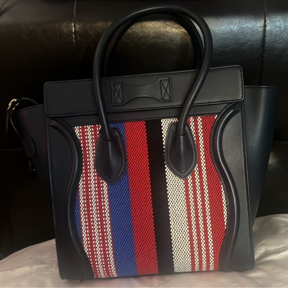 New Celine Calfskin Stripped luggage - Picture 6 of 14